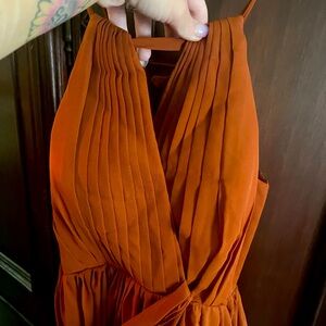 Halter formal dress. Bought for my bridesmaids dress and did not fit.